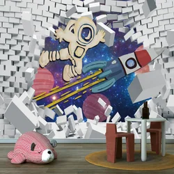 Waterproof Custom Walls Home Decor Self Adhesive Optional Wallpaper for Bedroom Living Room Baby Anime Character Brick Kid Mural