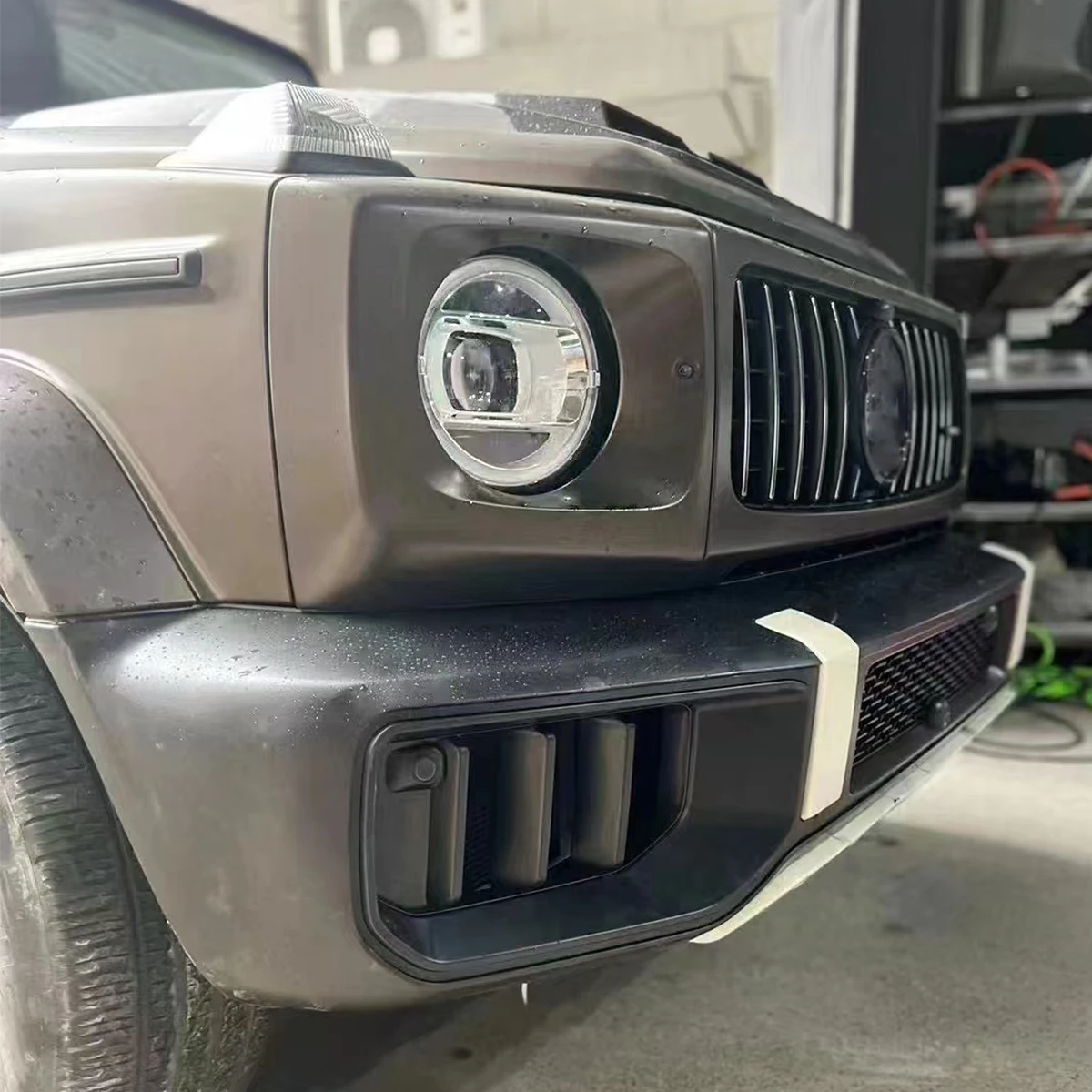 Upgrade to W465 2025 G63 style grille front bumper body kit  For Mercedes Benz G Class W464 2019-2024.