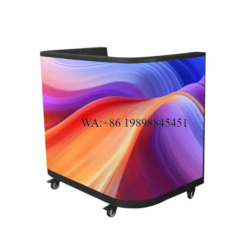 WMWMNU P2.5 Biggest DJ Led Booth LED Bar Lights1000cd Brightness 2-Year Warranty Indoor/Outdoor Countertop KTV Nightclub