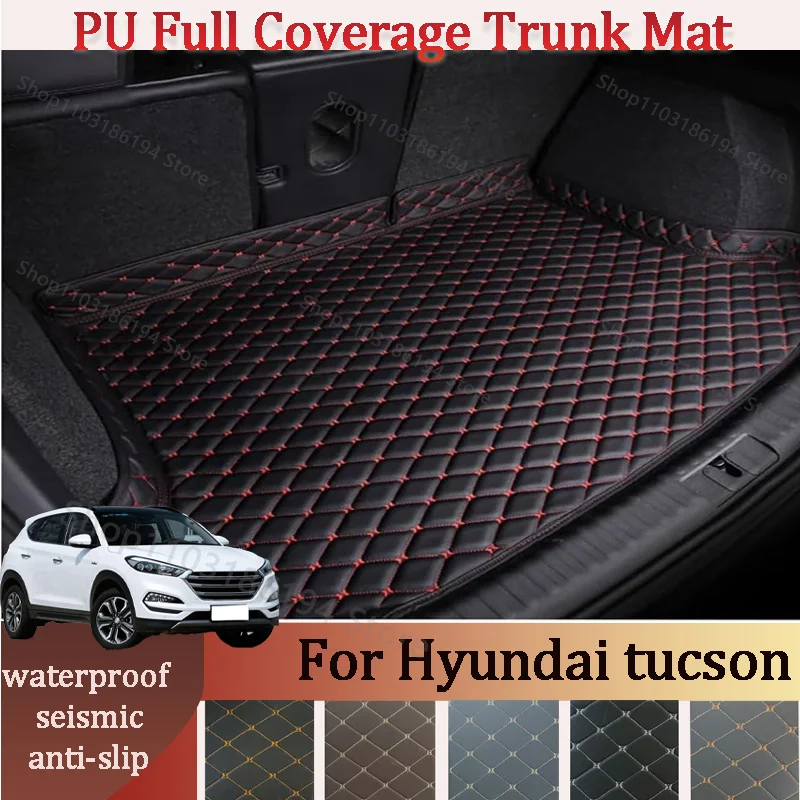 

Customized Car High Edge Trunk mat For Hyundai tucson 2009-2011 2019-2020 Car XPE Leather Waterproof Carpet mat Car Interior