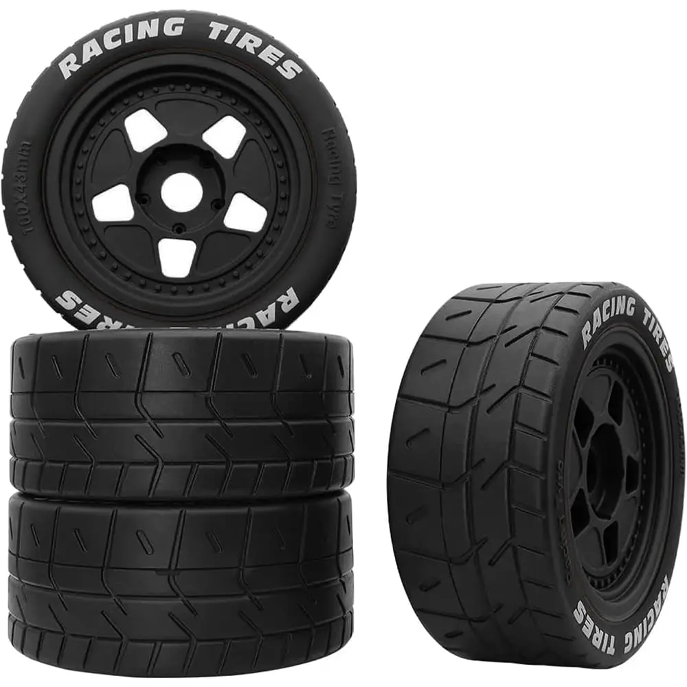 

17mm Hex 1/7 RC Muscle Car Wheel Tire for ARRMA Felony Infraction Limitless 1/8 Typhon ARA550062 4PCS