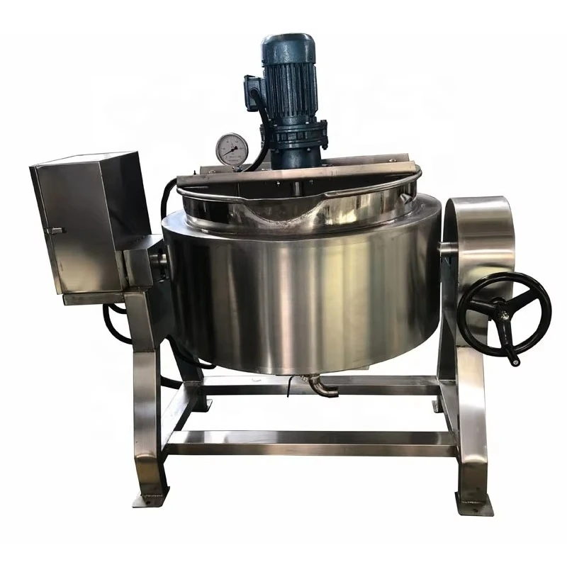Commercial Automatic Cooking Mixer Machine Steam Cook Pot Jacketed Kettle