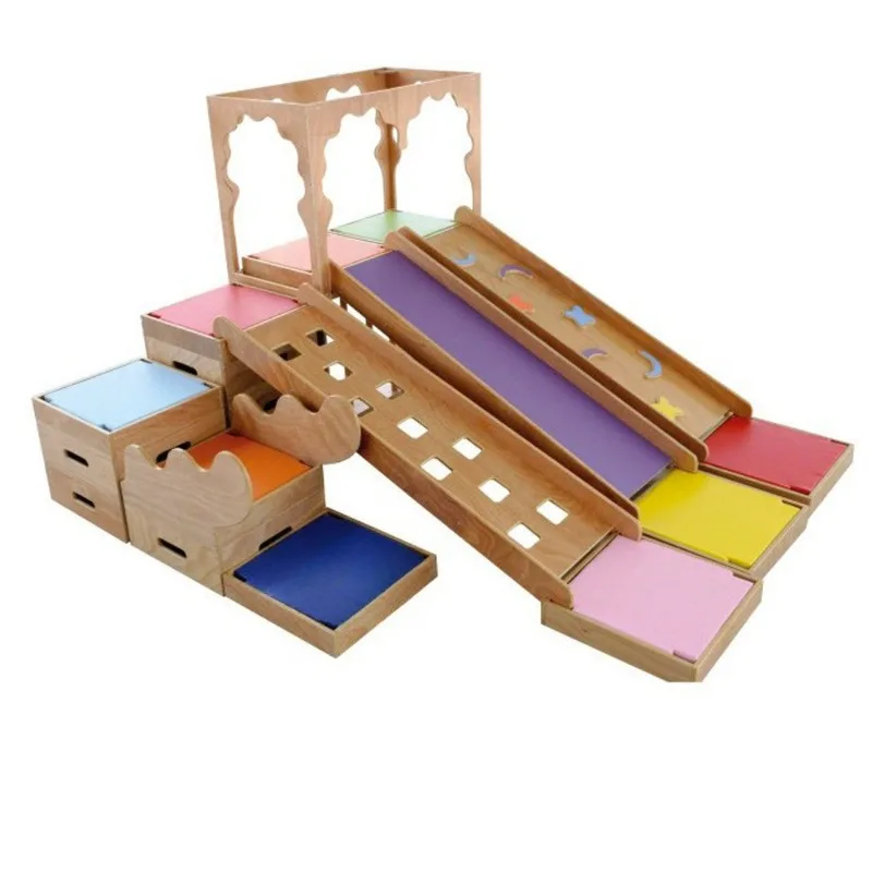 Sensory integration training. Kindergarten. Sports software combination slide