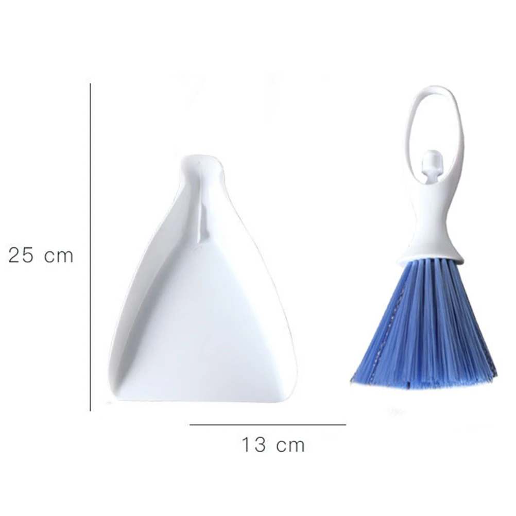 

Desktop Broom Set Mini Dustpan Cleaner 2 Sets Brushes Tools Efficient Narrow Space Sweep Gifts Household Supplies