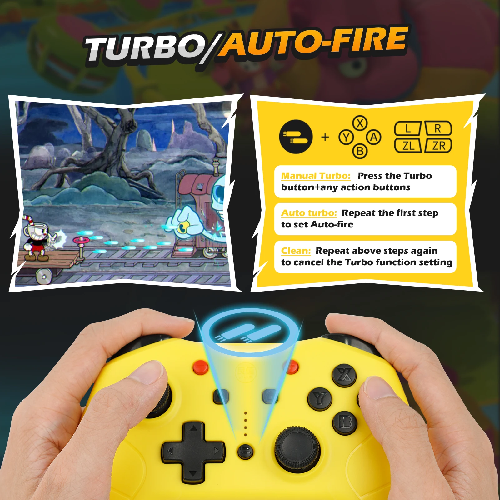 IINE Gen4 Пробуждение гарнитура Джек Pro контроллер Поддержка NFC Steam макропрограммирование обновление видения совместимый Nintendo переключатель