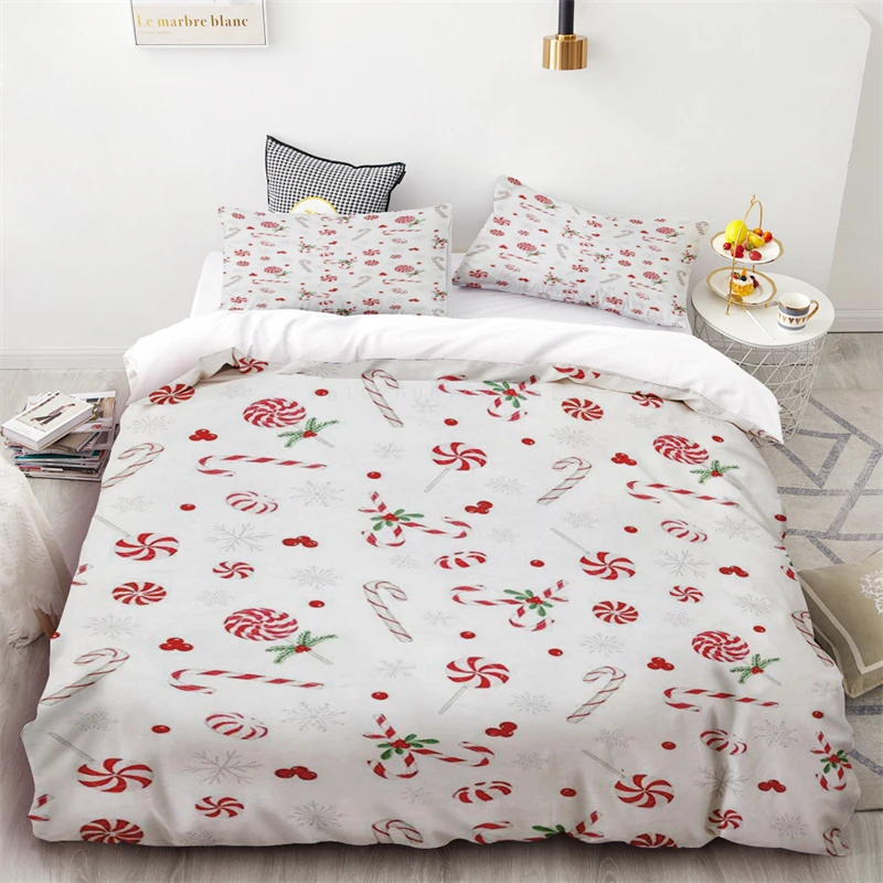 

Duvet Cover Christmas Fireworks Candy Bedroom Living Room Room Decoration Single Double Bed Queen King Size