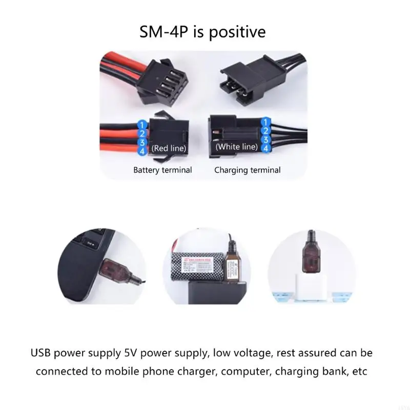 15YA USB SM4P CARREGADOR PARA RECUTO BATERIA LITHIUM 7,4V