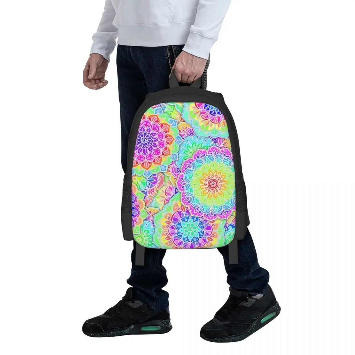 

Psychedelic Summer Student Backpack School Bag Hiking Travel Daypack for Men Women Fashion Bookbag Shoulder Bags