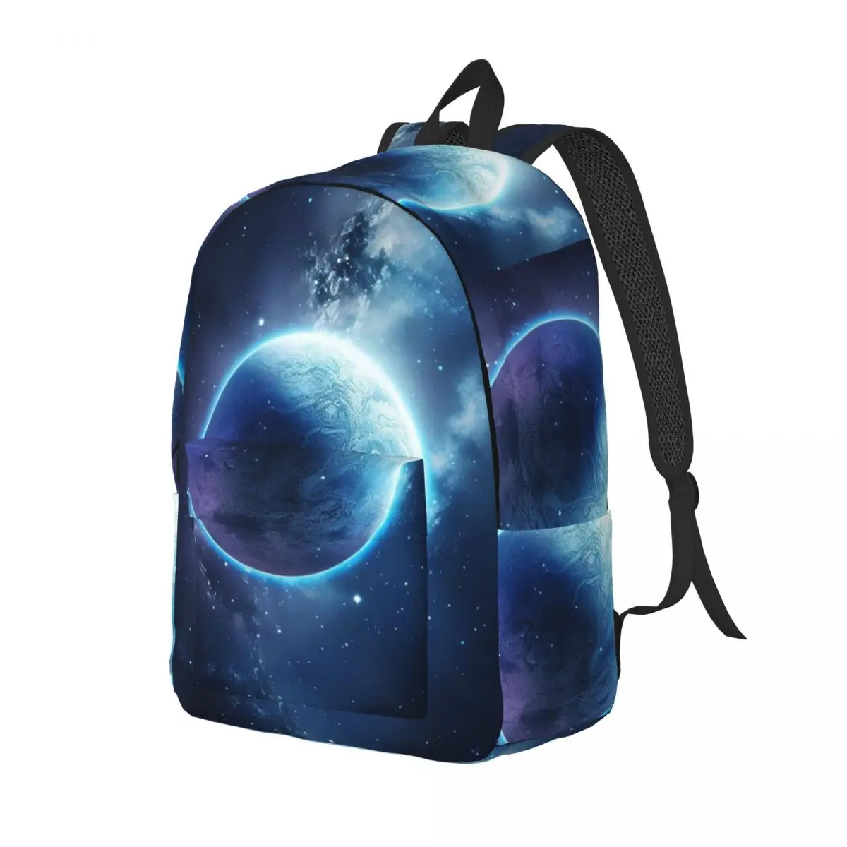 Planet Earth Backpack Daypack Large Capacity Children BookBag School Bag Shoulder Bags for Men Women