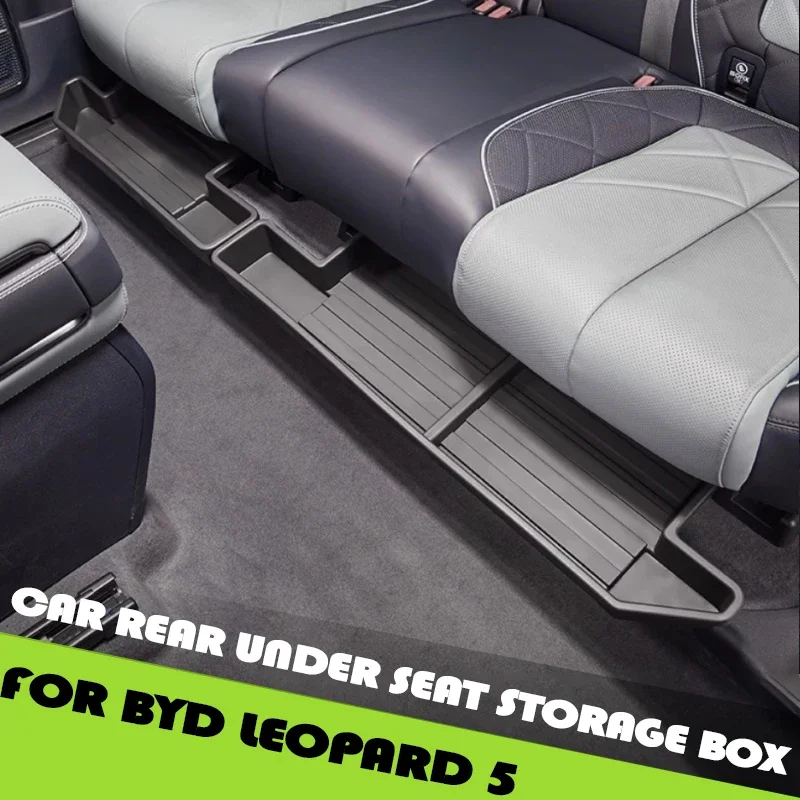 

Car Rear Under Seat Storage Box Fit for BYD Leopard 5 Modified Car Seat Under The Storage Box Car Interior Upgrade Parts