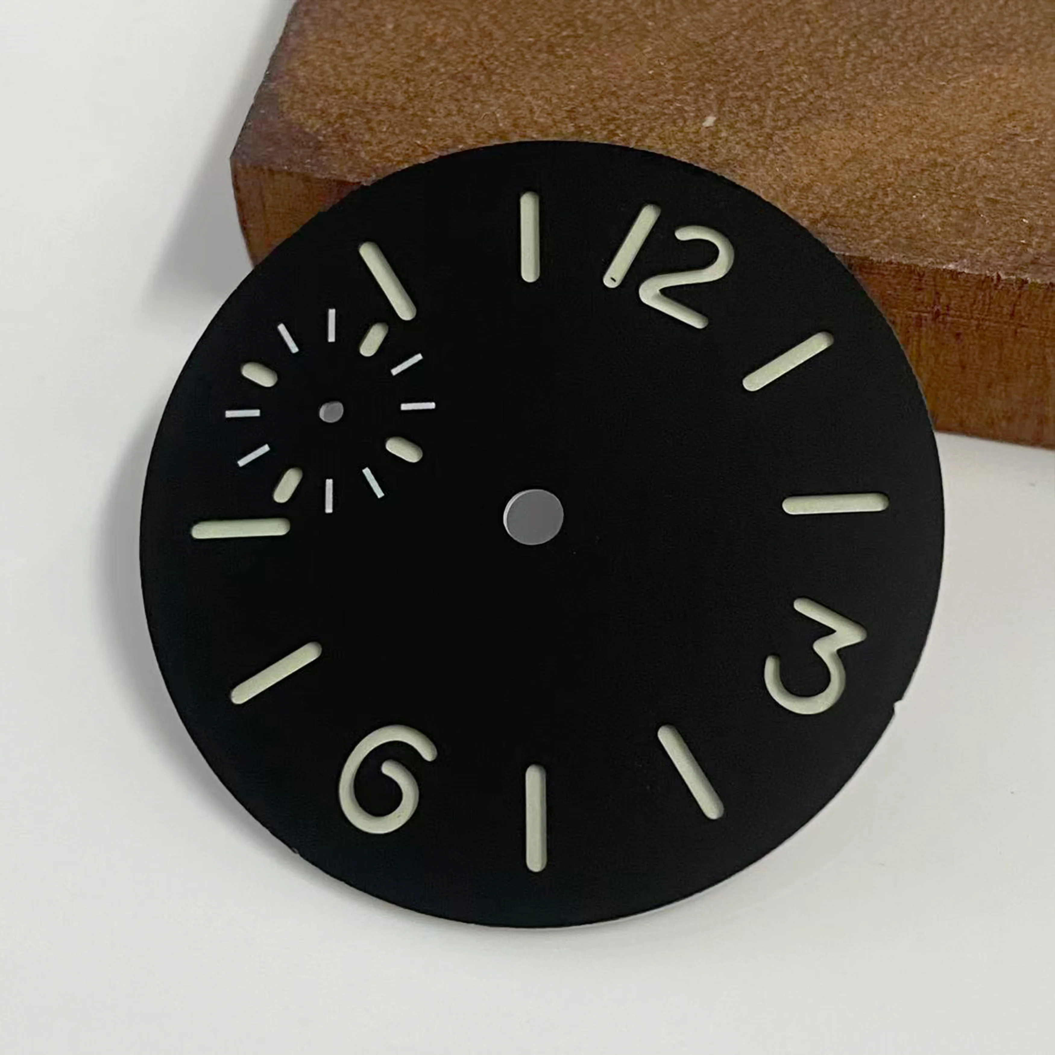 أسود 34.5 مللي متر/36 مللي متر الطلب ساعة الوجه الأخضر مضيئة ل ETA6497/ ST3600 حركة اكسسوارات تعديل استبدال ساعة الطلب ﻿