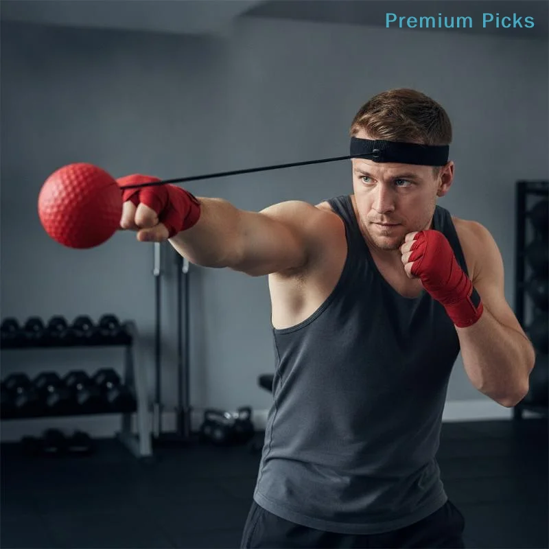 Boxing Speed Ball Portable Adjustable Elastic Headband Lightweight Reflex Punching Ball for Gym Home Boxing Training Gift