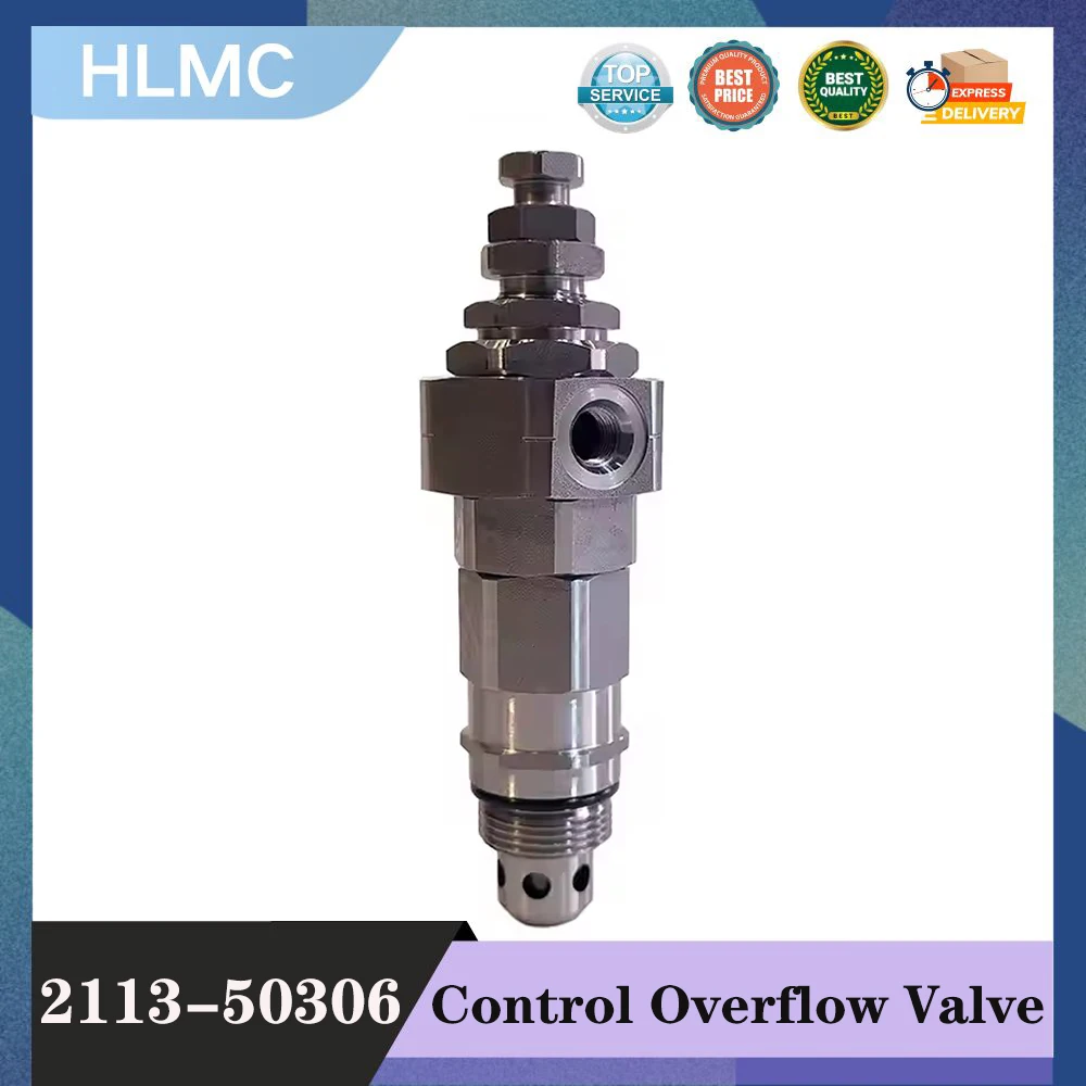 Excavator Parts Main Gun Control Overflow Valve of SH200A1 SH200C1 HD800 HD820 HD1430 Excavator 2113-50306 211350306