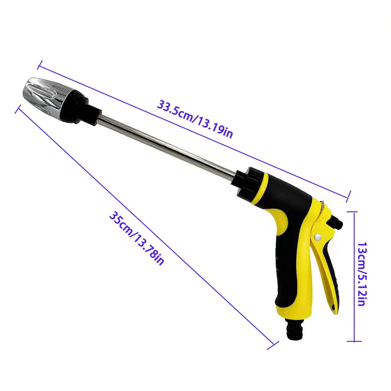 High-Pressure Power Washer Water Spray Gun Nozzle Car Garden Lawn Wash Hose Pipe Tools Garden Water Pressure Washer