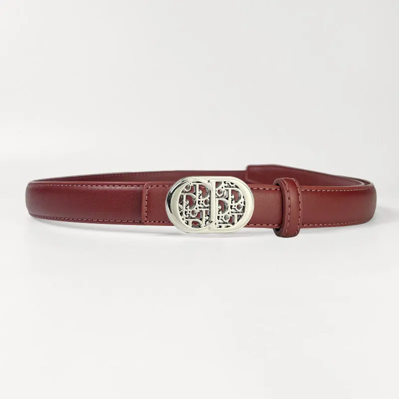 Fashionable Light Luxury High-end man Belt Metal Retro Letter Simple Design Trendy and Versatile Business Belt