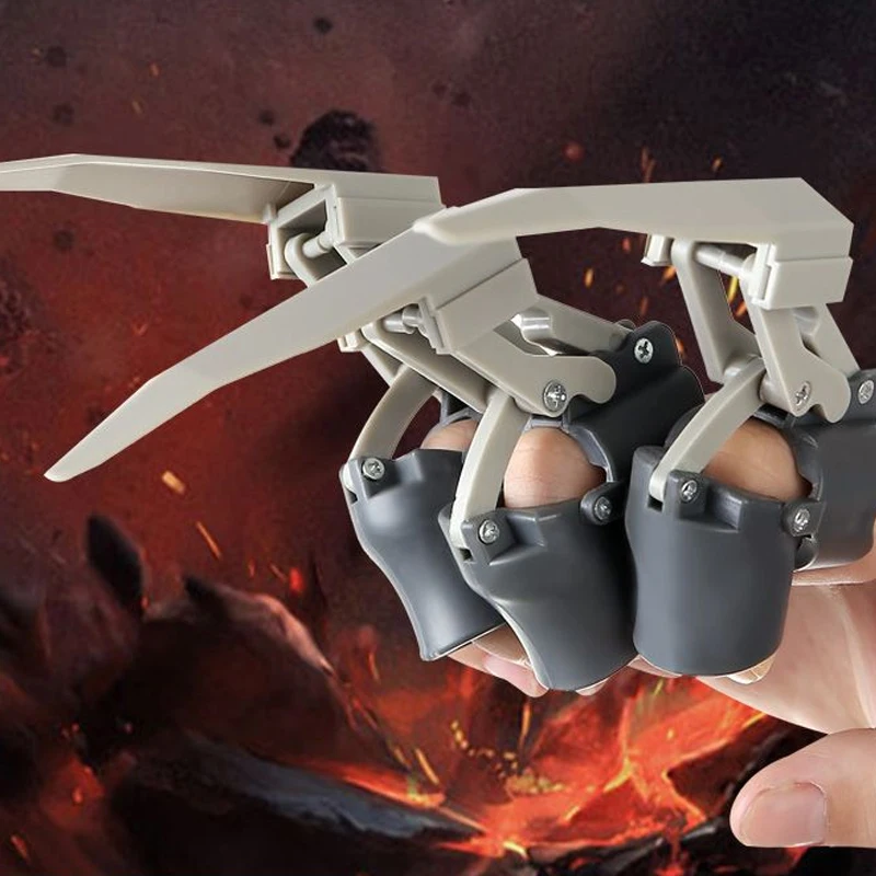 クリエイティブポータブル EDC メカニカルウルフクロー 拡張可能なフィンガーアーマー コスプレおもちゃツール