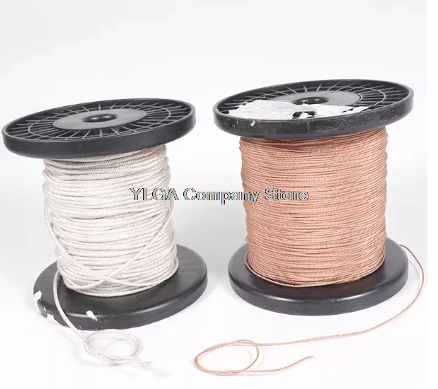 Speaker Lead Speaker Repair High Temperature Resistant Pure Copper Silver Stranded Wire 8 Strands 12 Strands 16 Strands 24  2PCS