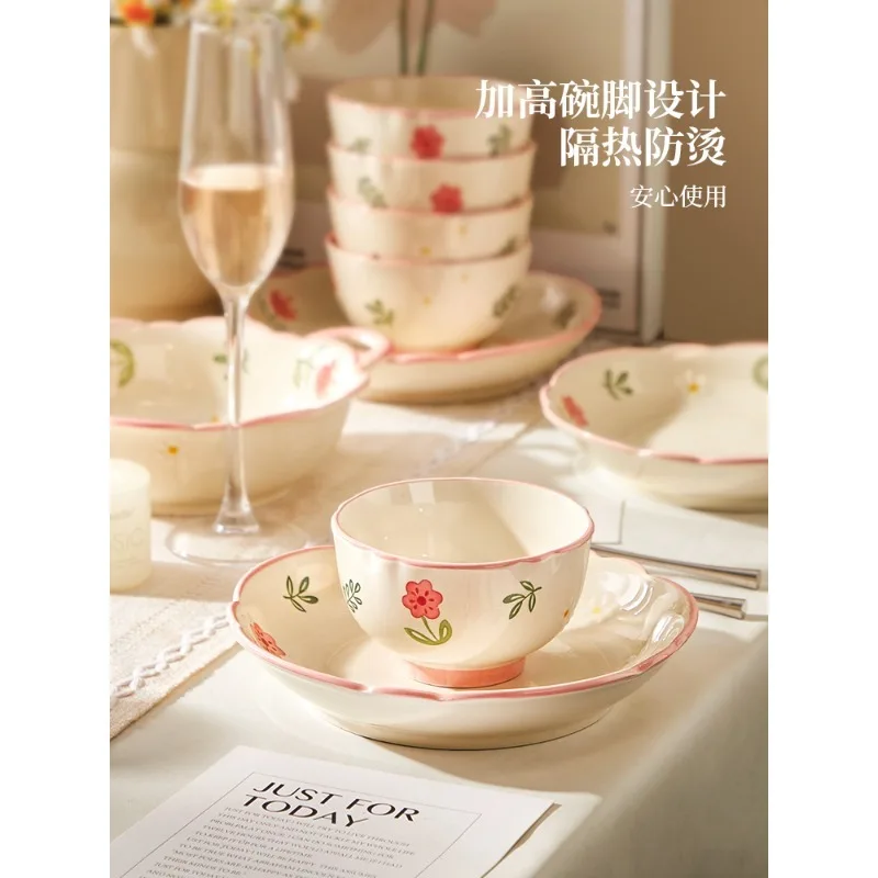 

Underglaze color dishes tableware set household 2025 new housewarming new home dishes fresh dishes high value bowl