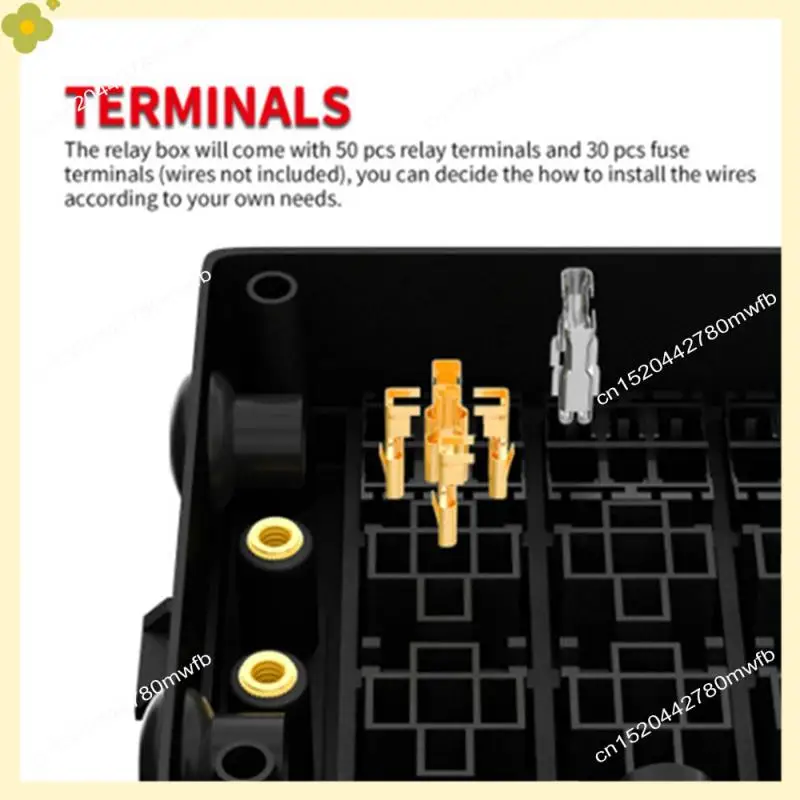 LDHL Fuse And Relay Box Block Truck 12V Fuse Relay Box Universal Waterproof Relay Box