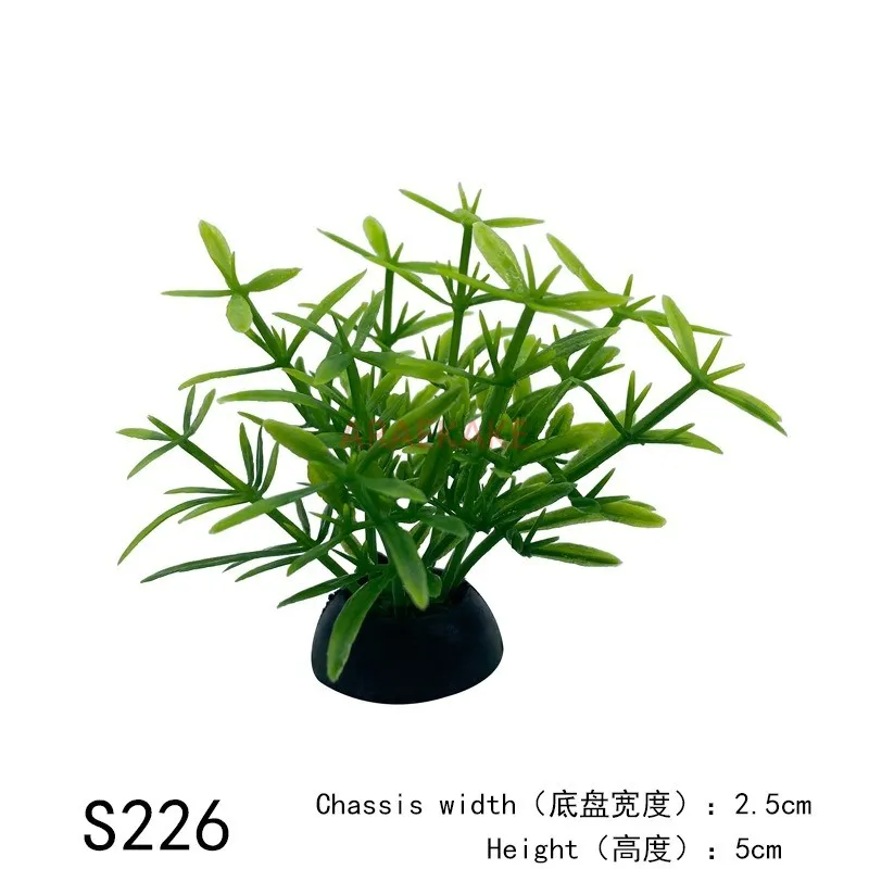 Fish tank landscaping simulation, water grass and seaweed micro landscape decoration, plastic aquarium ornaments