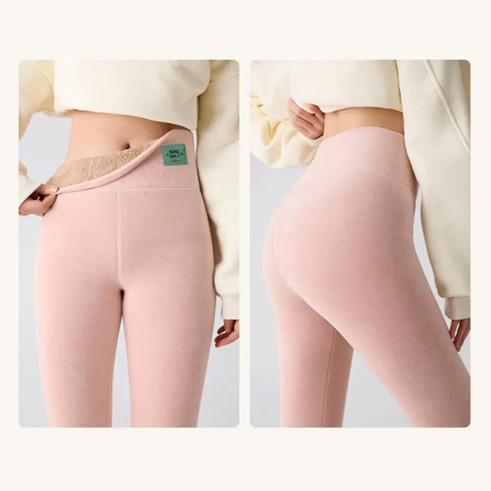 Damskie spodnie na zimę 2025, nowe, codzienne, z aksamitu, ocieplane, grube, termiczne, modne, jesienne, z wysokim stanem, bawełniane legginsy.