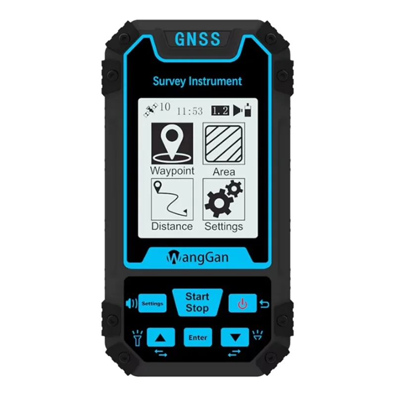 Medidor de tierra GPS portátil ABZC-S8, instrumento de topografía GNSS para medición de área y distancia de pendiente de montaña