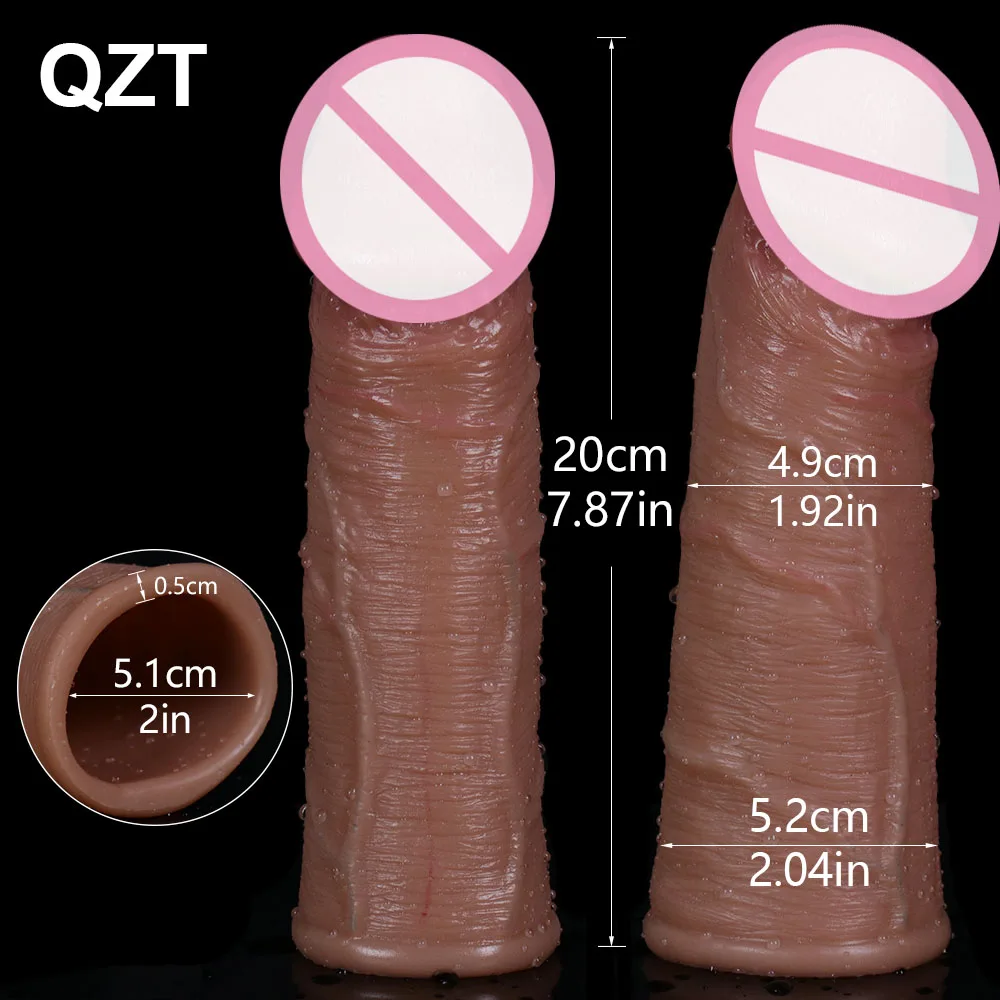 Gode Réaliste en Silicone Souple pour Homme, Jouet Sexuel, Grosse Bite, Extension de Pénis, Outil Sexy pour Adulte de 18 ans