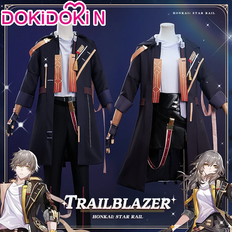 IN STOCK Trailblazer Stelle/Caelus Cosplay Game Honkai: Star Rail Cosplay【S-3XL】DokiDoki-N Trailblazer Costume Shoes Plus Size