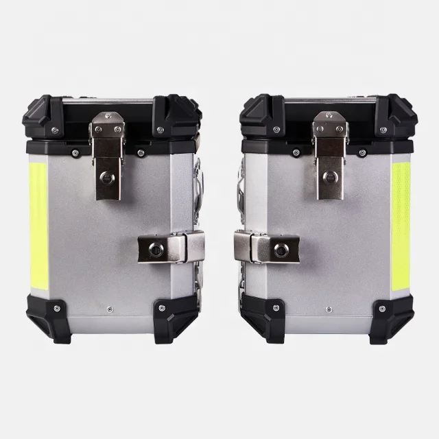 Motorcycle Exhausted Side Pannier Box Aluminium Alloy Maxi-Scooter Motor Motorbike Case Baggage Luggage For ZONTES ZT310T 350t