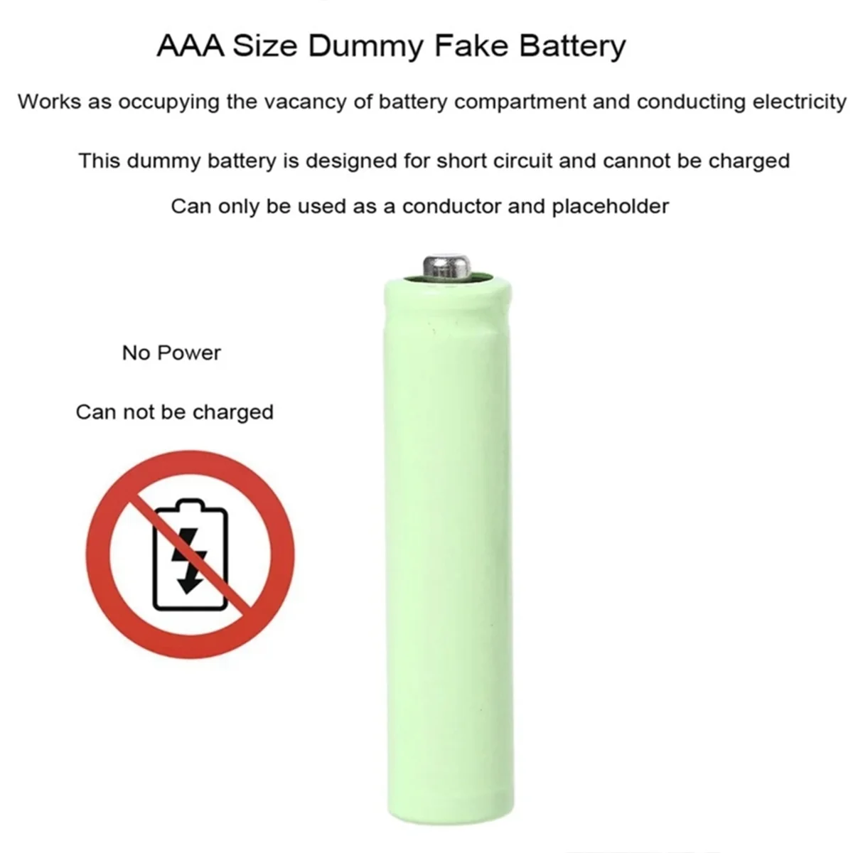 A93P USB 5V to 3V LR03 AAA Dummy Battery Eliminators Cable for Remote Control Radio LED Light 1m