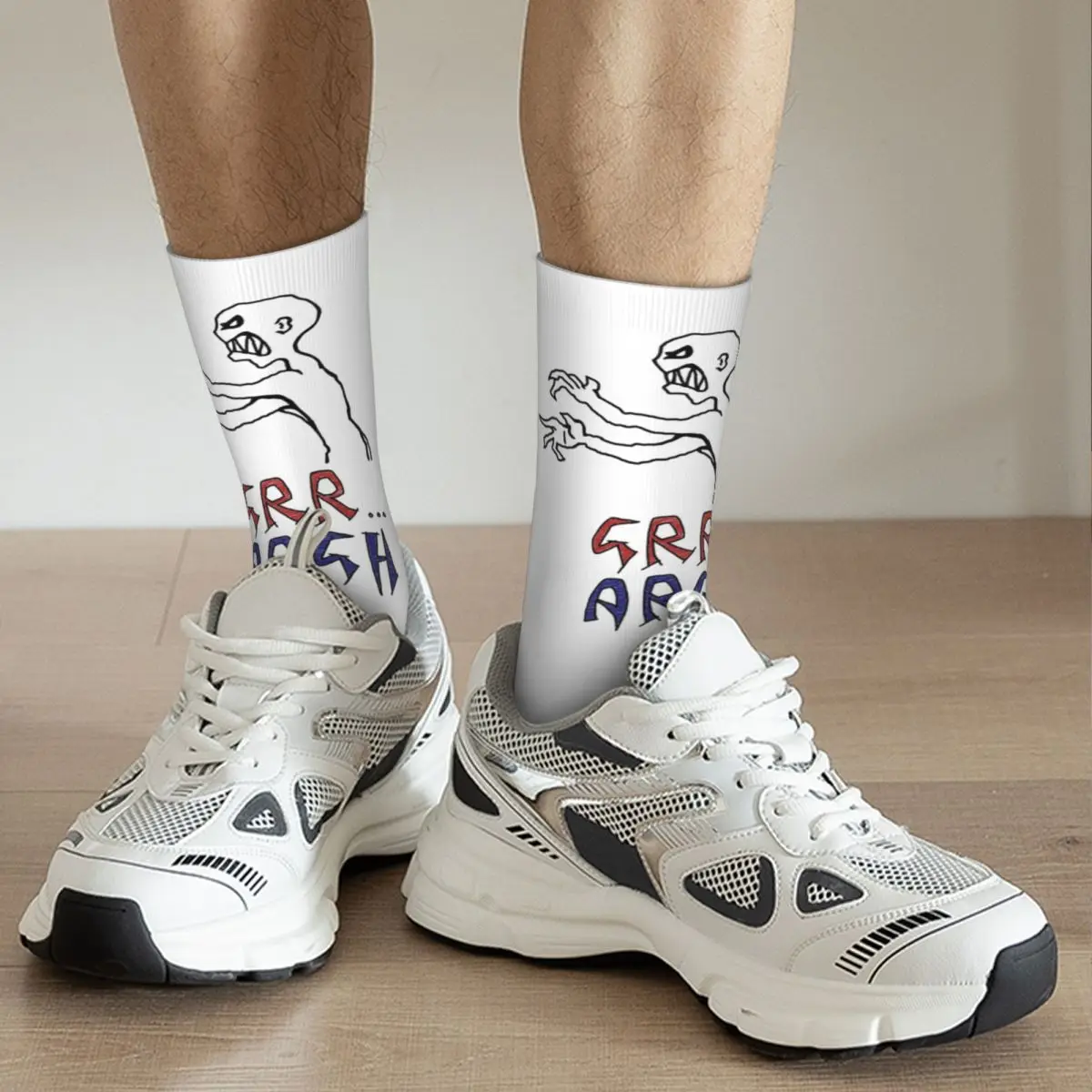 Grr...argh 컬러 양말 하라주쿠 고품질 스타킹 올 시즌 롱 양말 남성용 여성용 크리스마스 선물용 액세서리