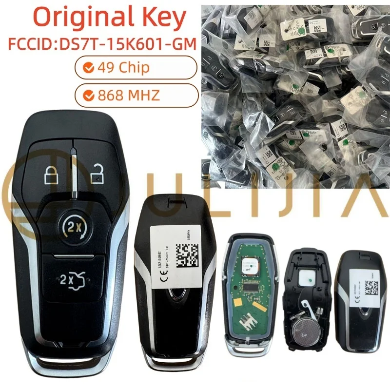 

For Ford Original Smart Key Remote DS7T-15K601-GM 868 MHZ 49 Chip For Ford Edge Fusion SE SEDAN Explorer 2013-2017 4 buttons