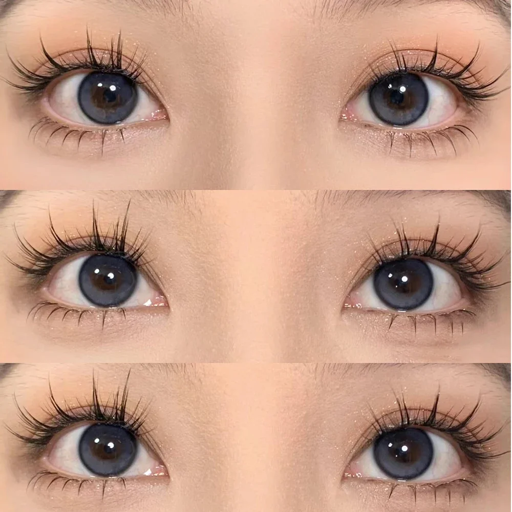 6 แถว Non-กาวขนตาปลอม DIY Segmented ขนตาปลอมเดี่ยว Cluster Eyelash EXTENSION แต่งหน้า Self กาวกดบนขนตา