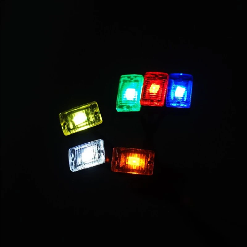 LED Marker Lights Warning Lamp for 1/14 Tamiya RC Truck Trailer Scania 770S Benz Actros 3363 Volvo FH16 MAN TGX LESU Car Part