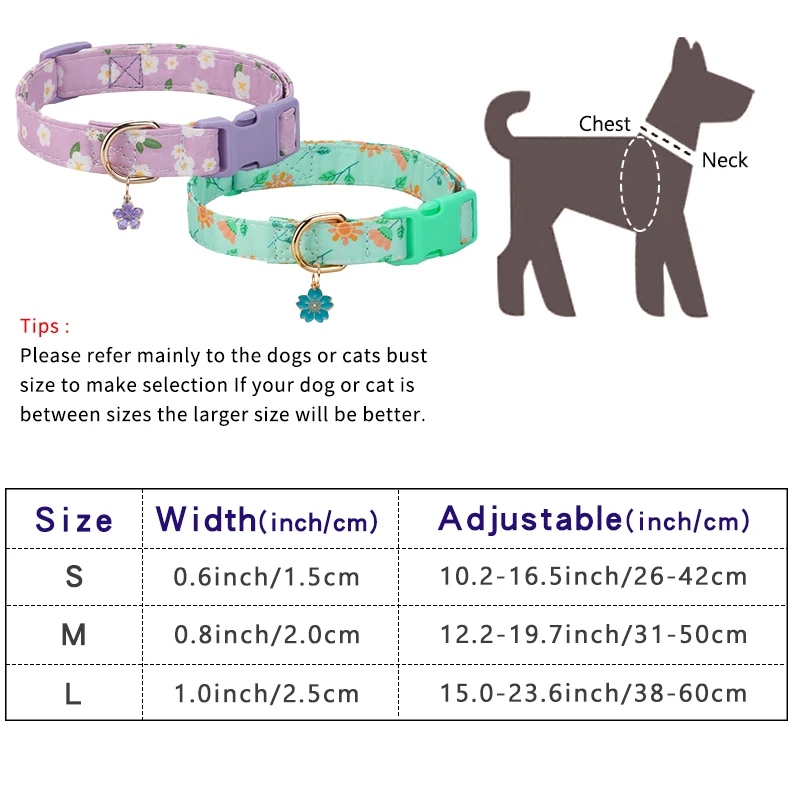 CP610 Pet Dog Puppy Cat Flower Collar with Flower Pendant Applicable to Small Medium Dog