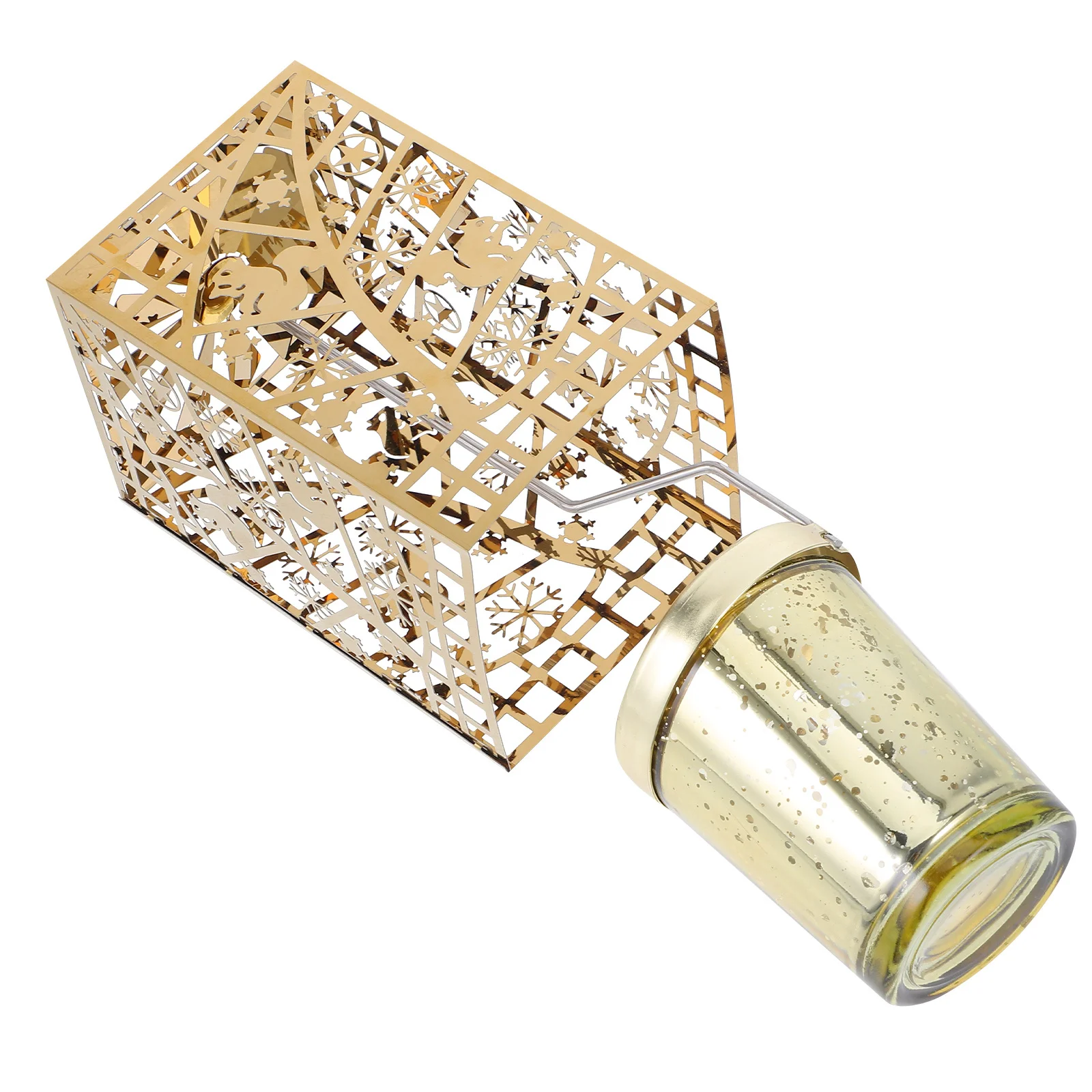 

Rotating Candlestick Holder with Golden Finish Elegant Spinning Design for Christmas Decorations Living Room Dining Area Festive