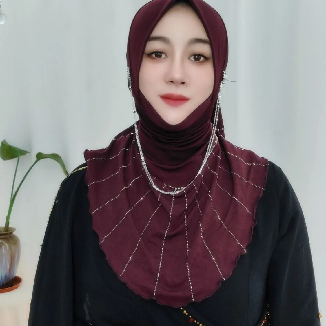 Ready 2025 Hijab Accessories Islam Moslem Girls Head Covers