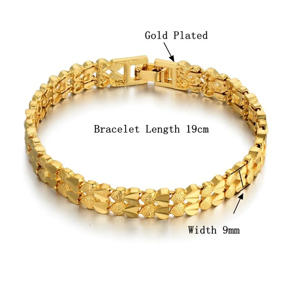 18 Style Choose Men Female 5/20MM Golden Hip Hop Jewelry Gold Color Thick Heavy Copper Material Women Curb Link Chain Bracelet