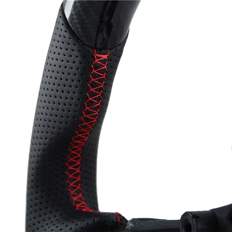 Carbon Fiber Steering Wheel For Mazda MX-5 MX5 USA Version 2015-2024 Perforated Leather Racing Steering Wheel