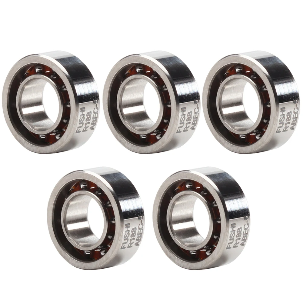 R188 6.35x12.7x4.762mm Open Deep Groove Ball Bearing 1/4\