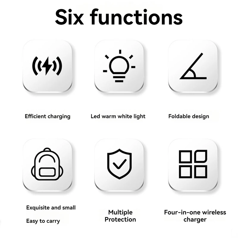 Station de charge rapide sans fil Qi2, support pliable, support 3 en 1, iPhone 12, 13, 14/15 Series, Apple Watch