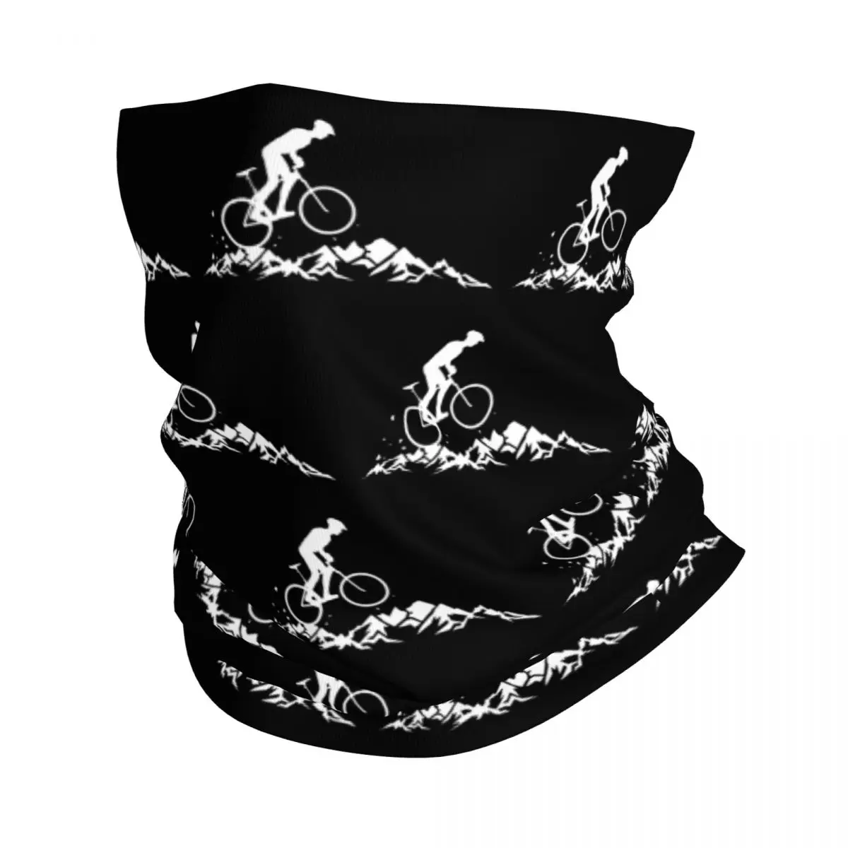 Custom MTB Mountain Bike Bandana Neck Warmer Women Men Winter Ski Hiking Scarf Gaiter Bicycle Cyclist Biker Face Cover