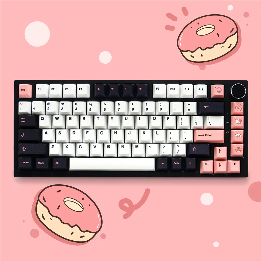 

GMK Olivia Keycaps Dye Sub Durable PBT Smooth Texture 129 Keys Cherry Profile Keycaps for Mx Switch 104/108 Mechanical Keyboard