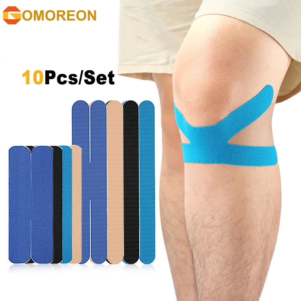 10PCS Kinesiology Tape for Ankle Knee Shoulder Elbow Any Activity Athletic Tape, Durable Knee Tape for Long-Lasting Support
