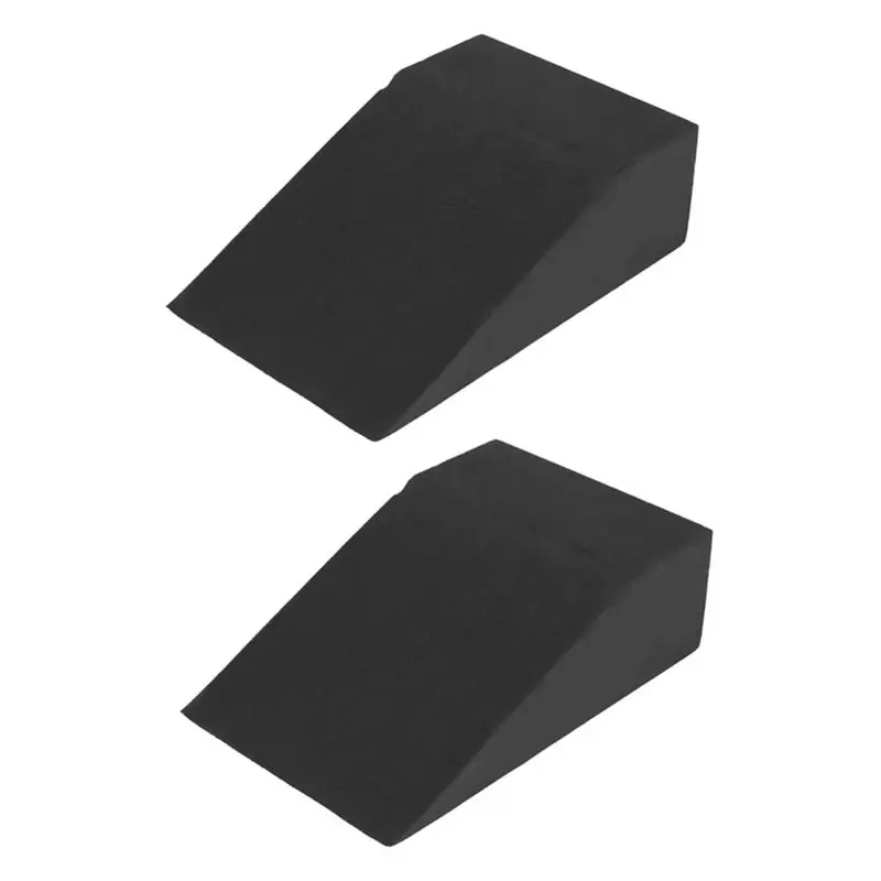 A64T-2 Pack Squat Wedge Block Yoga Wedge Stretch Slant Board Wrist Lower Back Support For Exercise Gym Fitness