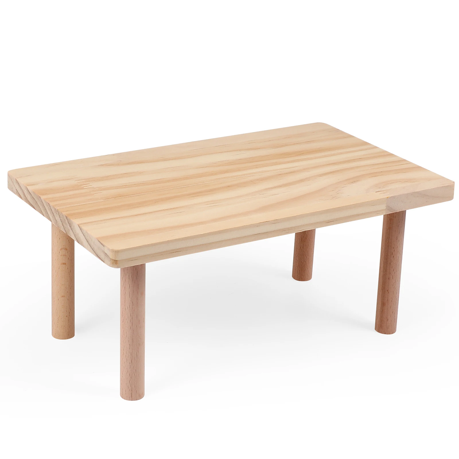 

Hamster Play Wooden Platform Small Pet Stand Cage Accessory Smooth Sanded Natural Wood Exercise Rest Multiple Uses Easy Install