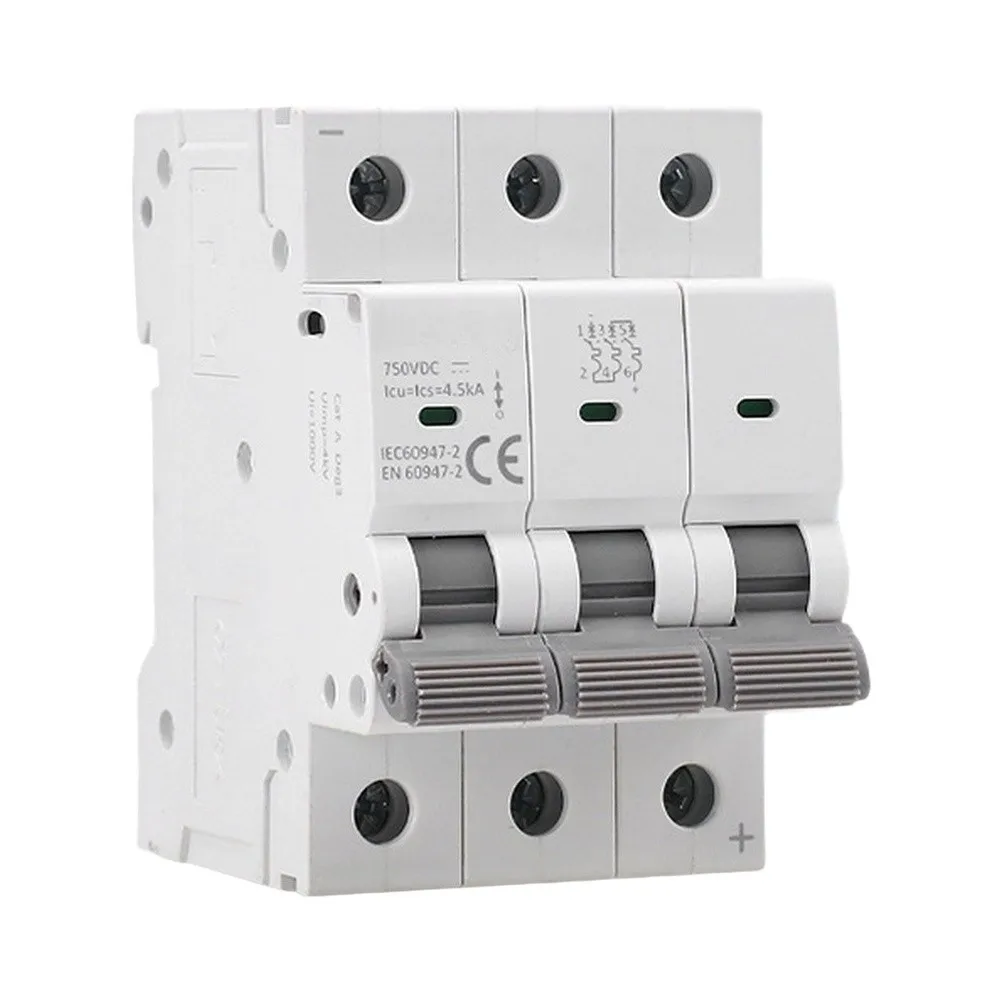 3 Pole Miniature Circuit Breaker for General Purpose AC Load Disconnection 10A 1 20A 25A 32A 40A 50A 60A 63A 230V 400V
