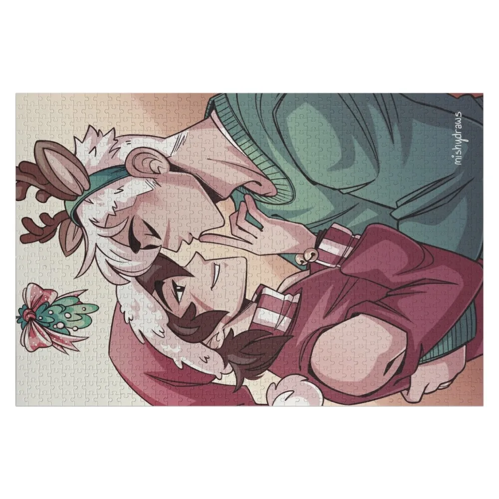 

Sheith Mistletoe Jigsaw Puzzle Wooden Jigsaws For Adults Custom With Photo Custom Child Gift Personalized Baby Object Puzzle