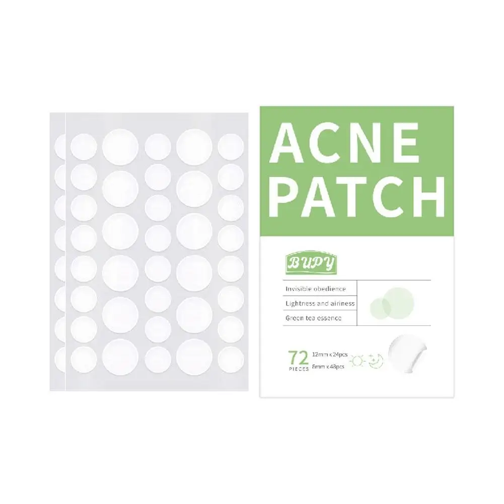 72 Patches Tea Tree Acne Pimple Patch Face Invisible Quick Stickers Effect Beauty Treatment Face Removing Tool Acne Care Pa K2v5