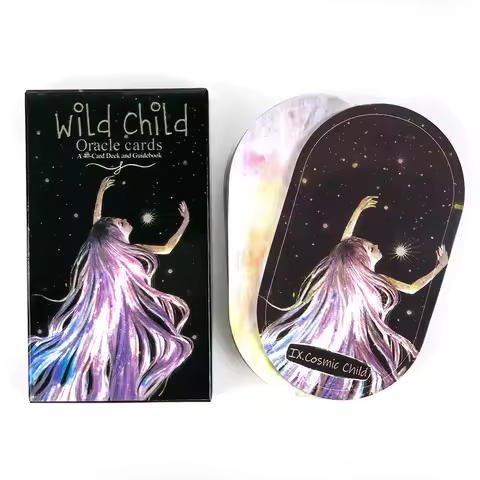 Wild Child Oracle Card 40pcs Beautifully Illustrated Tarot Deck English Version Tarot Party Board Game Creative Gift